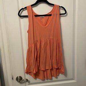 Anthropologie Tank Top Peach, New W/O tags